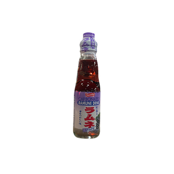 Shirakiku Ramune Drink, Carbonated, Grape