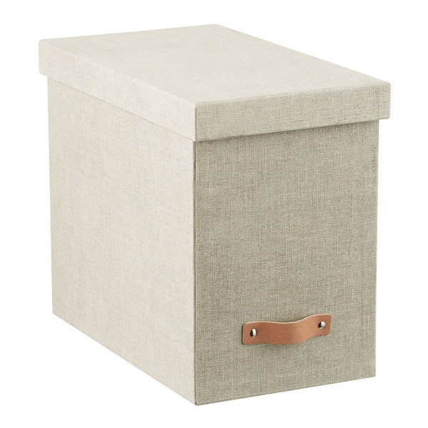 Bigso Box Of Sweden Marten Desktop File Linen 13" x 7-1/2" x 10-1/2" H