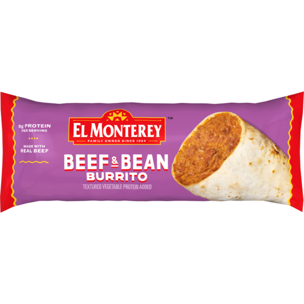 El Monterey Beef & Bean Burrito, Single Serve