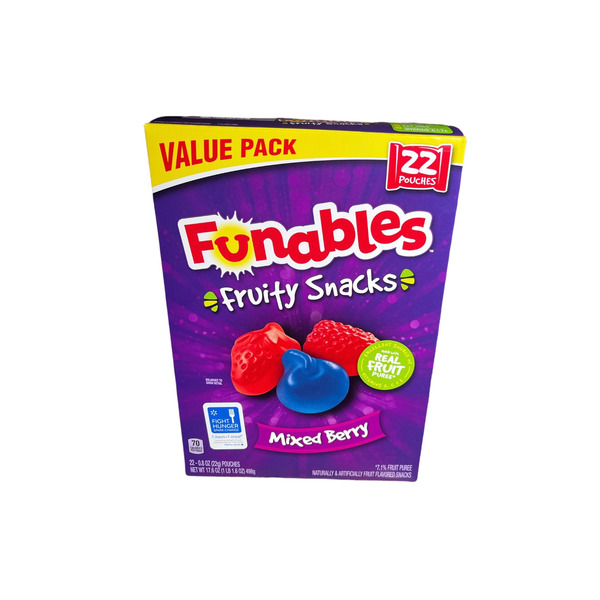 Funables Fruity Snacks Mixed Berry Flavored Snacks