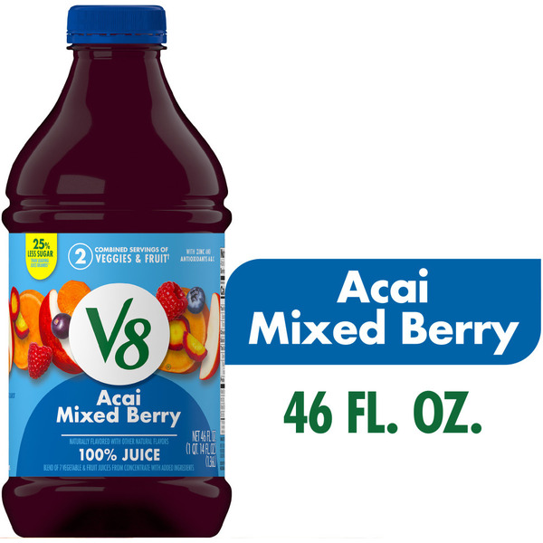 V8 Acai Mixed Berry 100% Fruit and Vegetable Juice Same-Day