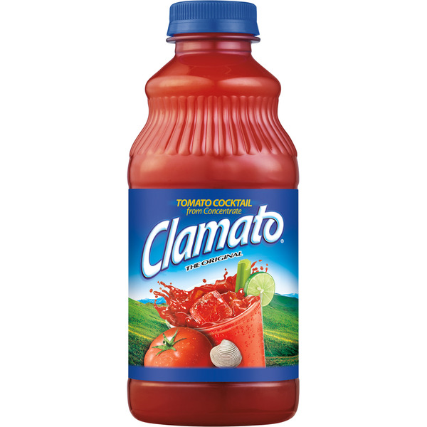 Mott's Clamato Juice - 12/32 oz plastic bottles