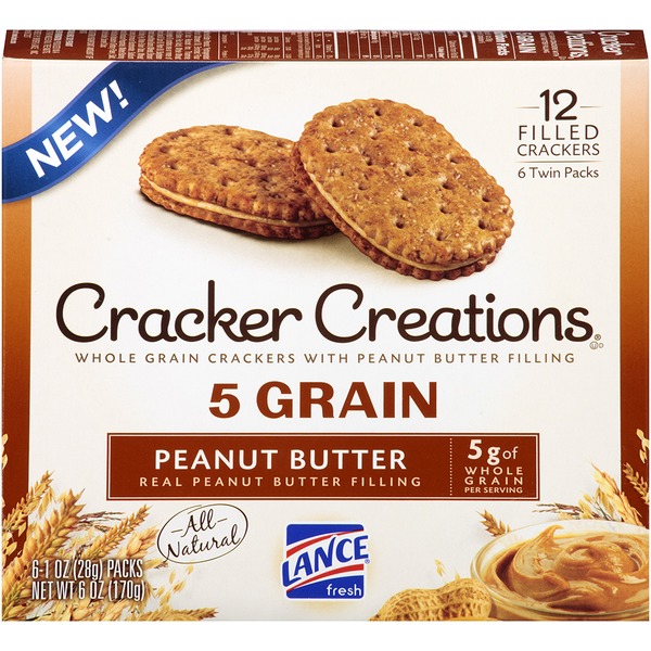 Lance 5 Grain Peanut Butter Cracker Creations (1 oz) Instacart