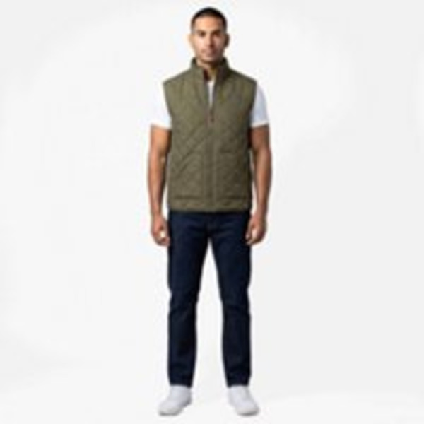 Magellan Men’s Campfire Quilted Vest, XX Large - Light Green 03