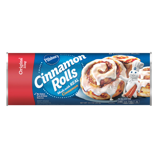 ALDI Pillsbury Cinnamon Rolls Refrigerated Pastry Dough With Original