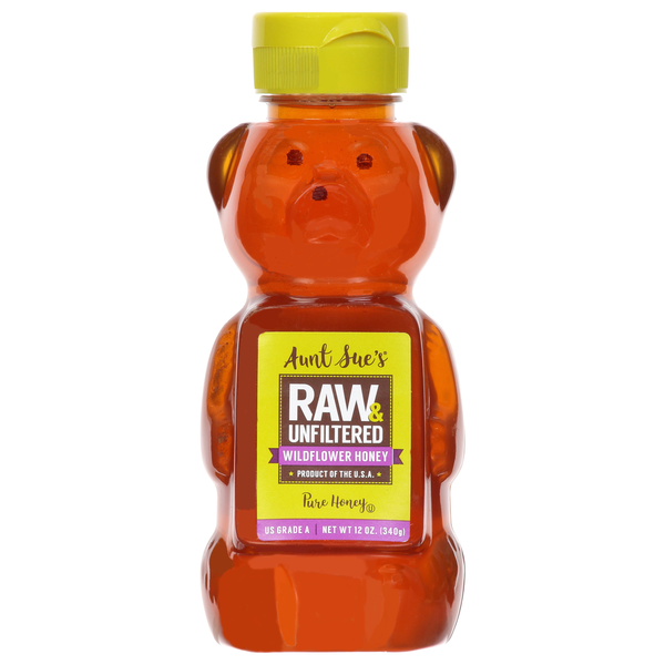 AUNT SUE'S Raw & Unfiltered Wildflower Honey