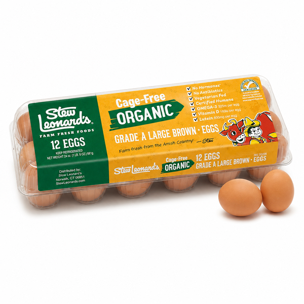 Stew Leonard's Organic Large Brown Eggs Same-Day Delivery or