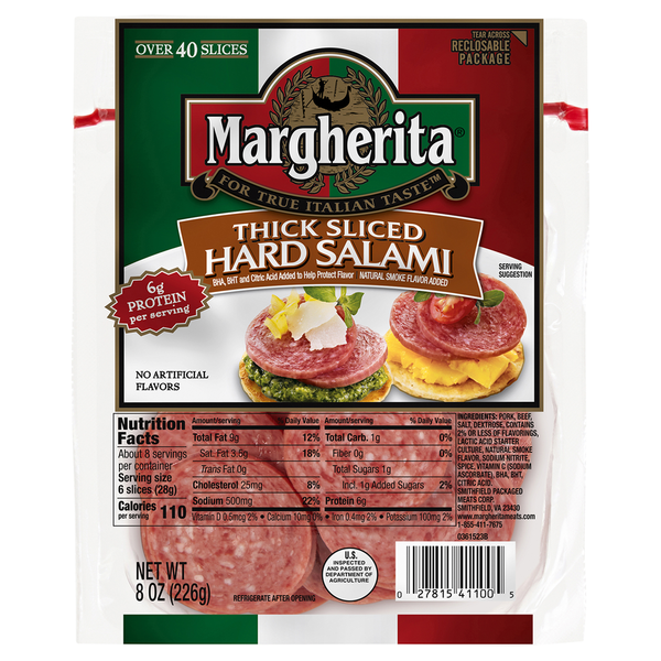 Margherita Thick Sliced Hard Salami