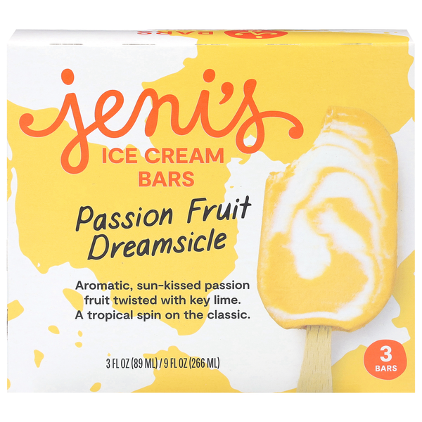 Jeni's Passion Fruit Dreamsicle Ice Cream Bars Same-Day Delivery