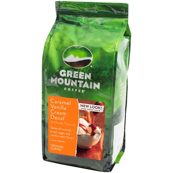 Green Mountain Coffee Flavored Caramel Vanilla Cream Decaf Ground