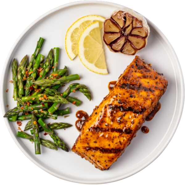 Sprouts Farm Raised Fresh Roasted Garlic Lemon Pepper Atlantic Salmon Portion