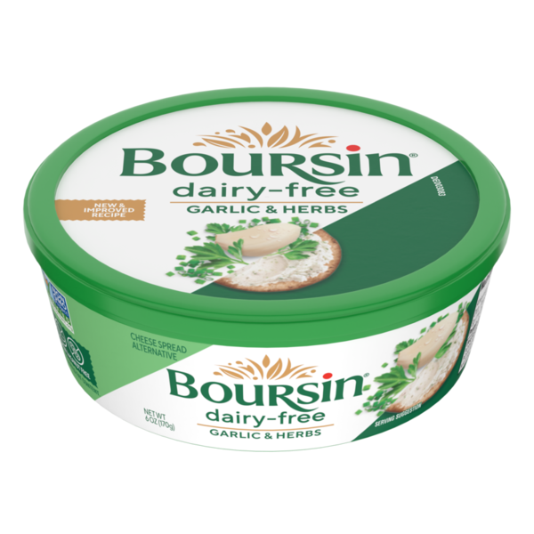 Boursin Dairy-Free Garlic & Herbs Cheese Spread Alternative