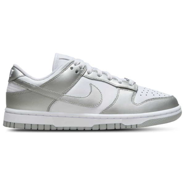 Nike Women's Dunk Low SH Basketball Shoes, Size 7 - White/Blue Joy/Metallic Silver