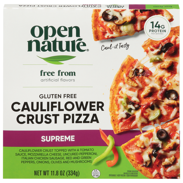 Open Nature Cauliflower Crust Supreme Pizza