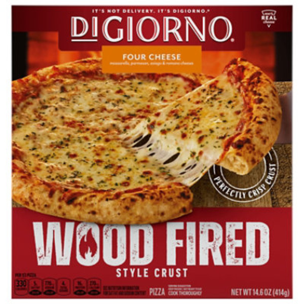 DiGiorno Four Cheese Pizza Wood Fired Style Crust Frozen Cheese Pizza