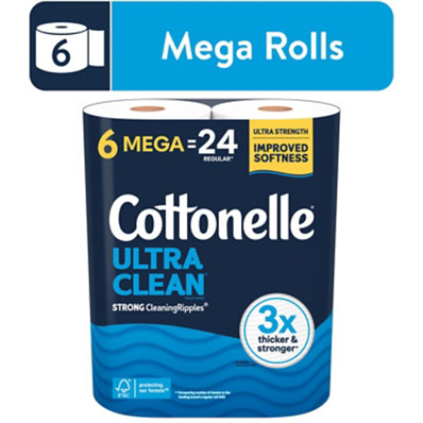 Cottonelle Ultra Clean Strong Toilet Paper