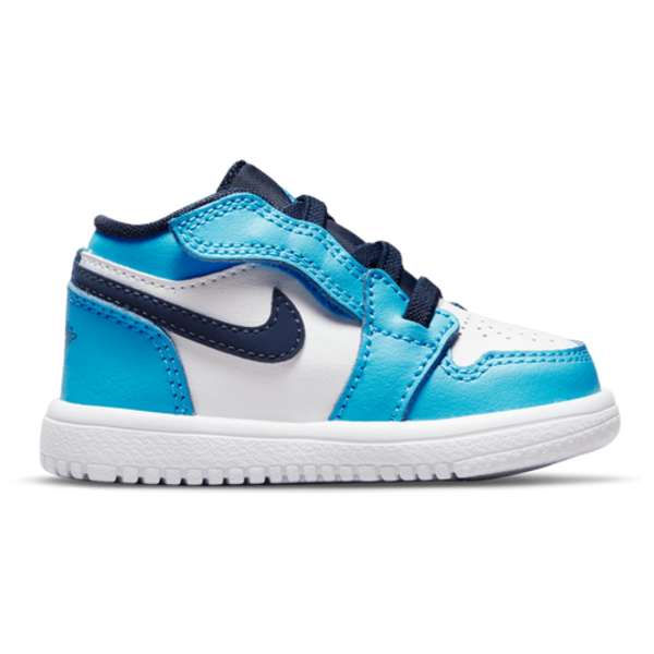 Jordan Toddler Air Jordan 1 Low Alt Basketball Shoes, Size 8K, Medium Width - White/Dark Powder Blue-Obsidian