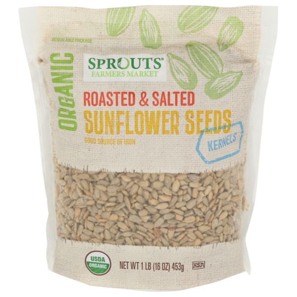 Sprouts Organic Roasted & Salted Sunflower Seed Kernels