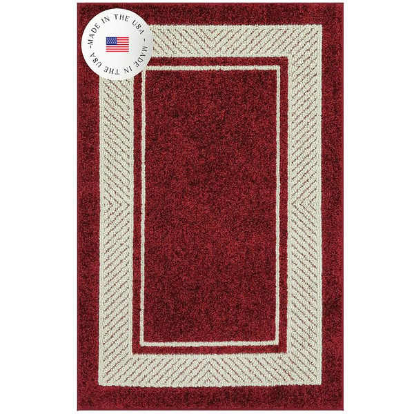 Sonoma Goods For Life Maples Estate Border Rug - Red