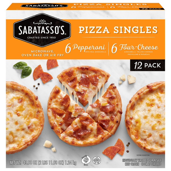 Buono! 2017 Pienezza! SOLO BOX FC限定 Sabatasso's Thin Crust Pizza Singles, Variety, 12 ct Same-Day