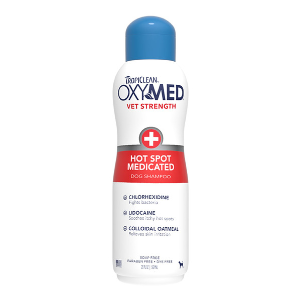 Tropi Clean OxyMed Vet Strength Hot Spot Medicated Dog Shampoo