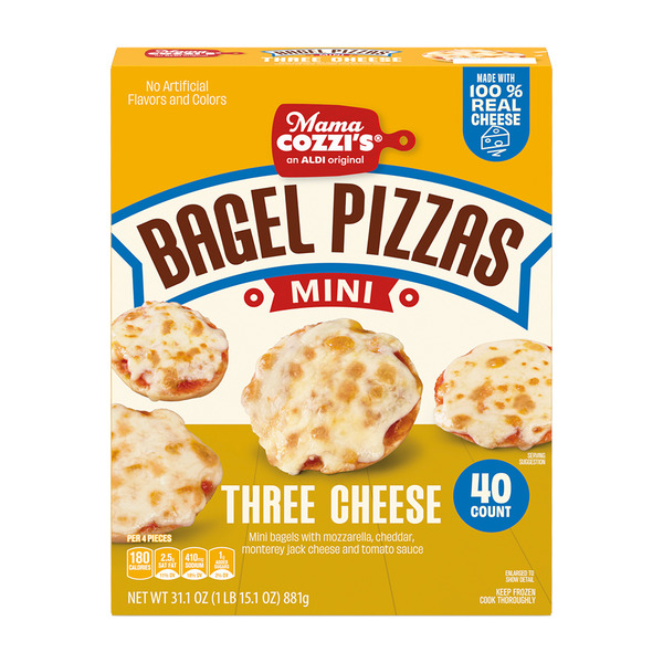 Mama Cozzi's Pizza Kitchen Mini Pizza Bagels 40ct - 3 Cheese