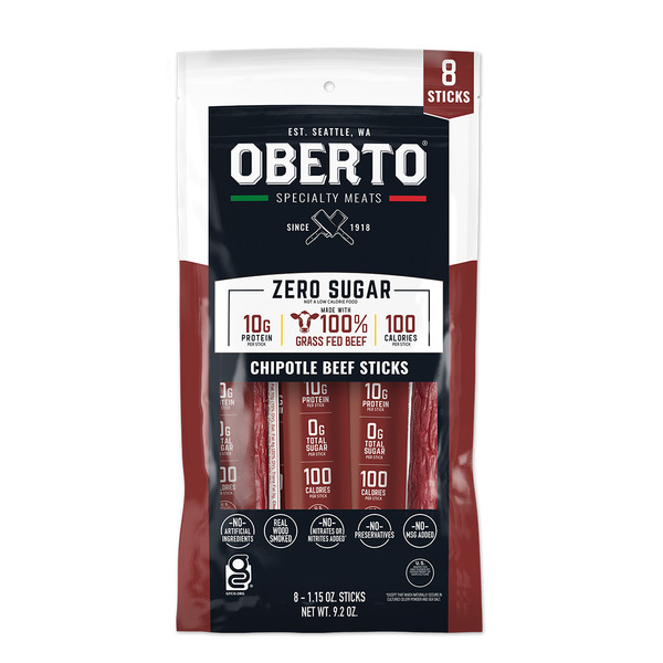 Oberto Chipotle Grass Fed Beef Sticks
