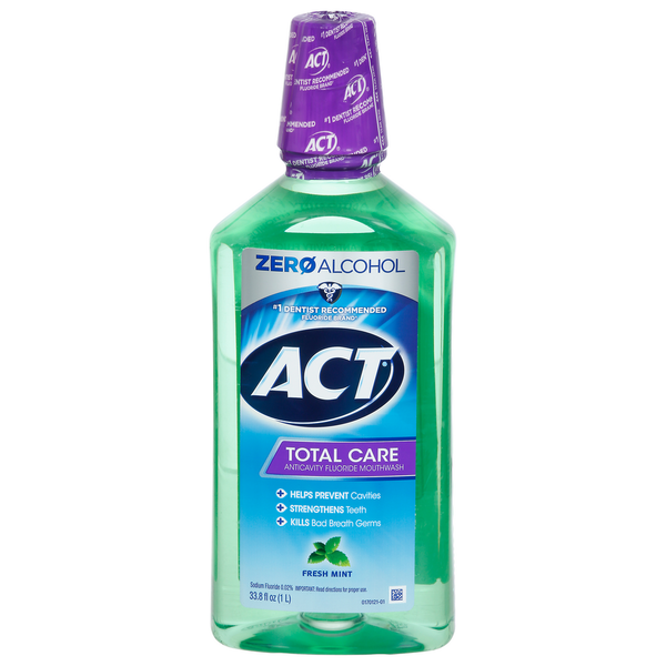 Publix ACT Mouthwash, Anticavity Fluoride, Fresh Mint, Total Care