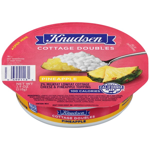 Knudsen Cottage Doubles Pineapple Cottage Cheese & Topping (3.9 oz