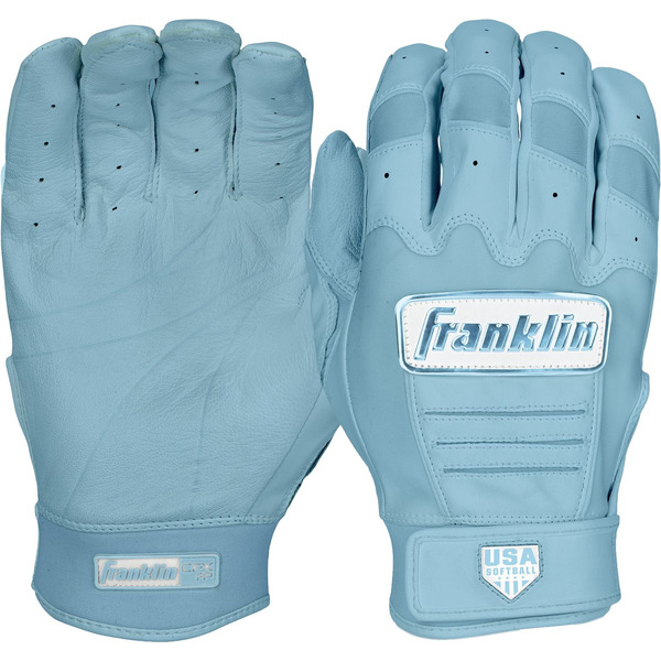 Franklin Women's CFX Pro Softball Batting Gloves, S - Carolina Blue