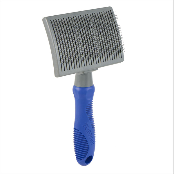 Top Paw Self-Cleaning Metal Slicker Brush, Small