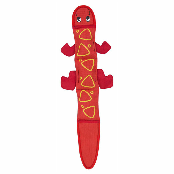 Outward Hound Fire Biterz Red Lizard Dog Toy 3 Squeak