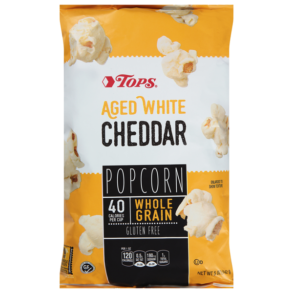 TOPS Popcorn, Aged White Cheddar Same-Day Delivery or Pickup