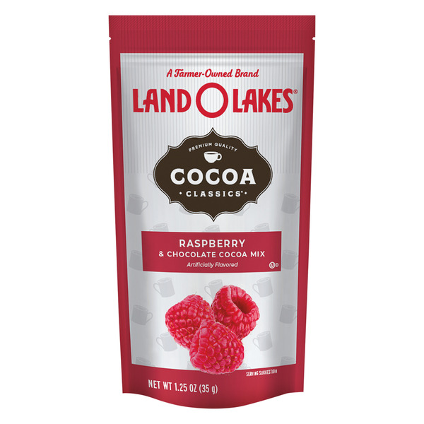 ALDI Land O Lakes Chocolate Raspberry Cocoa Hot Cocoa Mix Packets Same