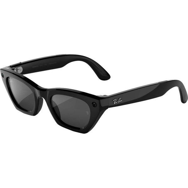 Ray-Ban Meta Zena Gen 3 AI Glasses With Camera, Grey Lenses - Shiny Black