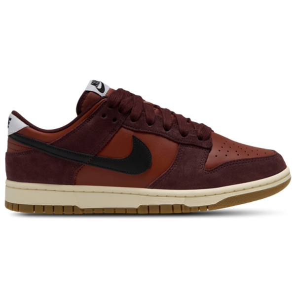 Nike Men's Dunk Low Retro SE Casual Shoes, Size 9 - Mars Stone, Black & Burgundy Crush