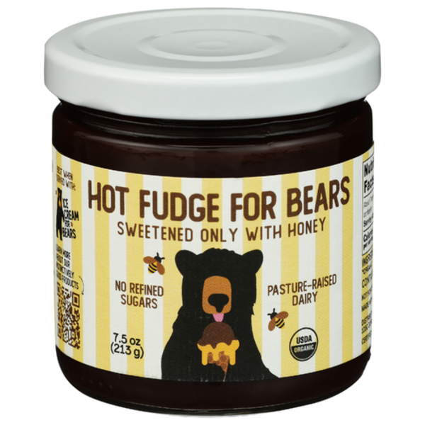 Ice Cream For Bears Organic Hot Fudge For Bears Sweetened Only With Honey