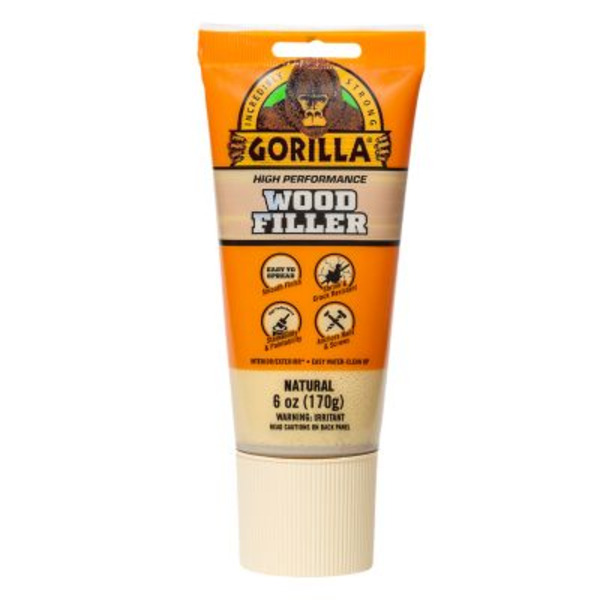 Gorilla Wood Filler Tube Natural, 6 oz.