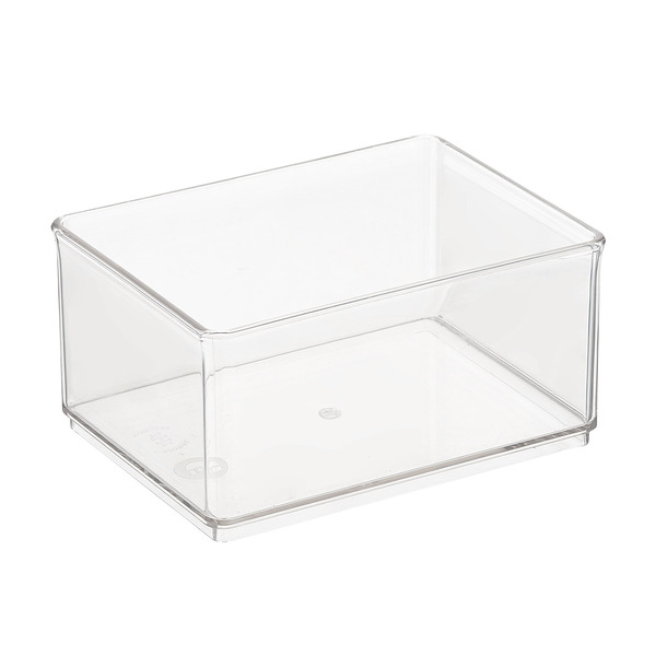 The Home Edit 4-3/4" X 6-1/2" X 3-1/4" h Clear Medium Bin Organizer