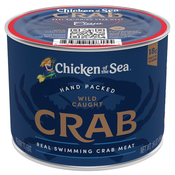 Chicken of The Sea Wild Caught Real Crab Claw Meat, 1 lb Same-Day