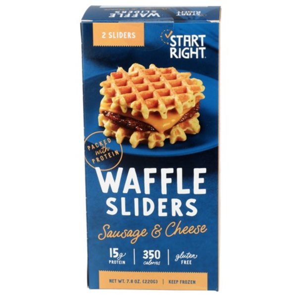Start Right Sausage & Cheese Waffle Sliders