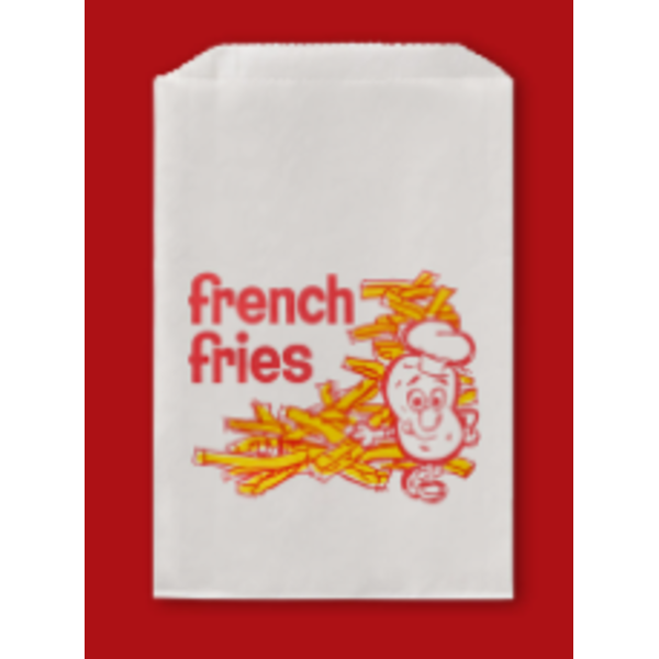 Fischer Paper Products - French Fry Bags, #607, 5.5 x 1 x 8, 1000 ct
