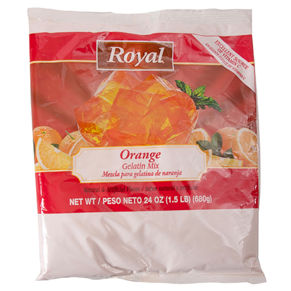 Royal - Orange Gelatin Mix - 24 oz