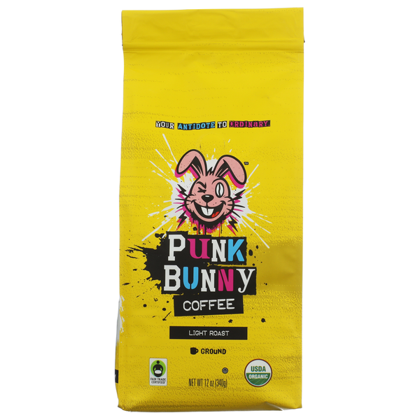 Punk Bunny Coffee Light Club Organic Light Roast Ground