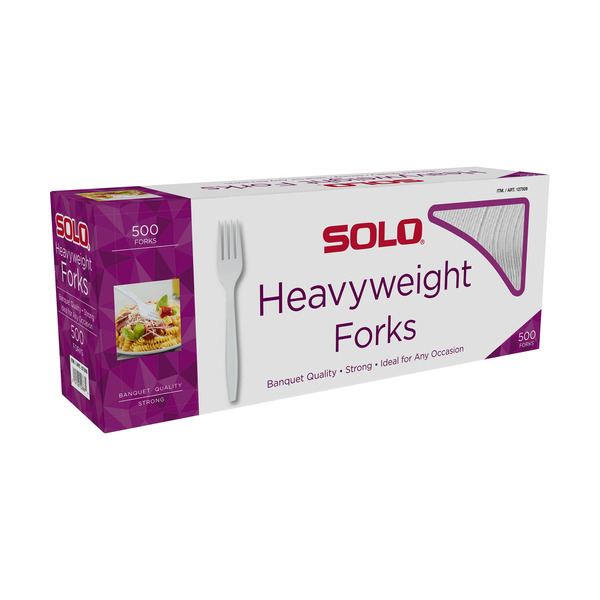 Costco business center solo white heavy plastic forks same day delivery