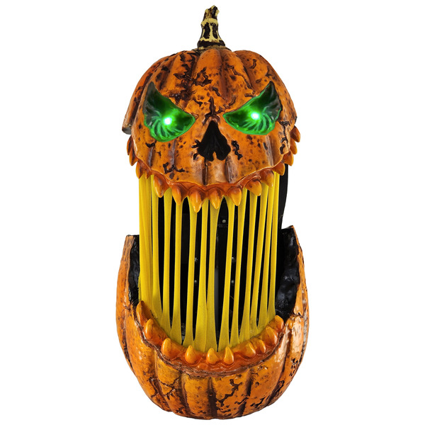 Haunted Living 11-in Lighted Pumpkin Tabletop Motion Activated Animatronic