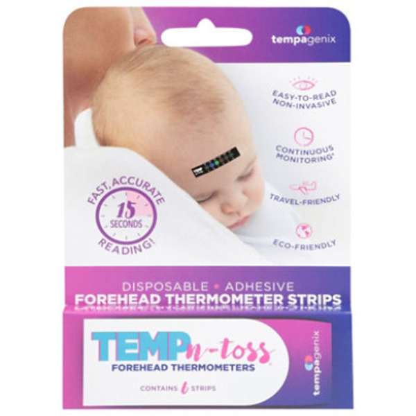 Tempagenix Temp-N-Toss Disposable Forehead Thermometer Strips