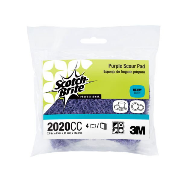 Scotch-Brite - Purple Scouring Pad 2020CC - 4 ct