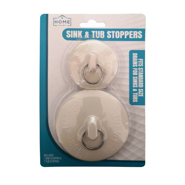 Brookstone 2-Piece Sink Tub Stoppers Set Same-Day Delivery