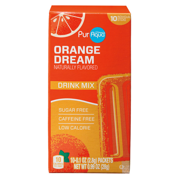 PurAqua Drink Mix Sticks, Orange Dream